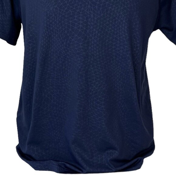 Under Armour Tshirt Mens Medium Blue Short Sleeves Heat Gear Patterned - Picture 5 of 7